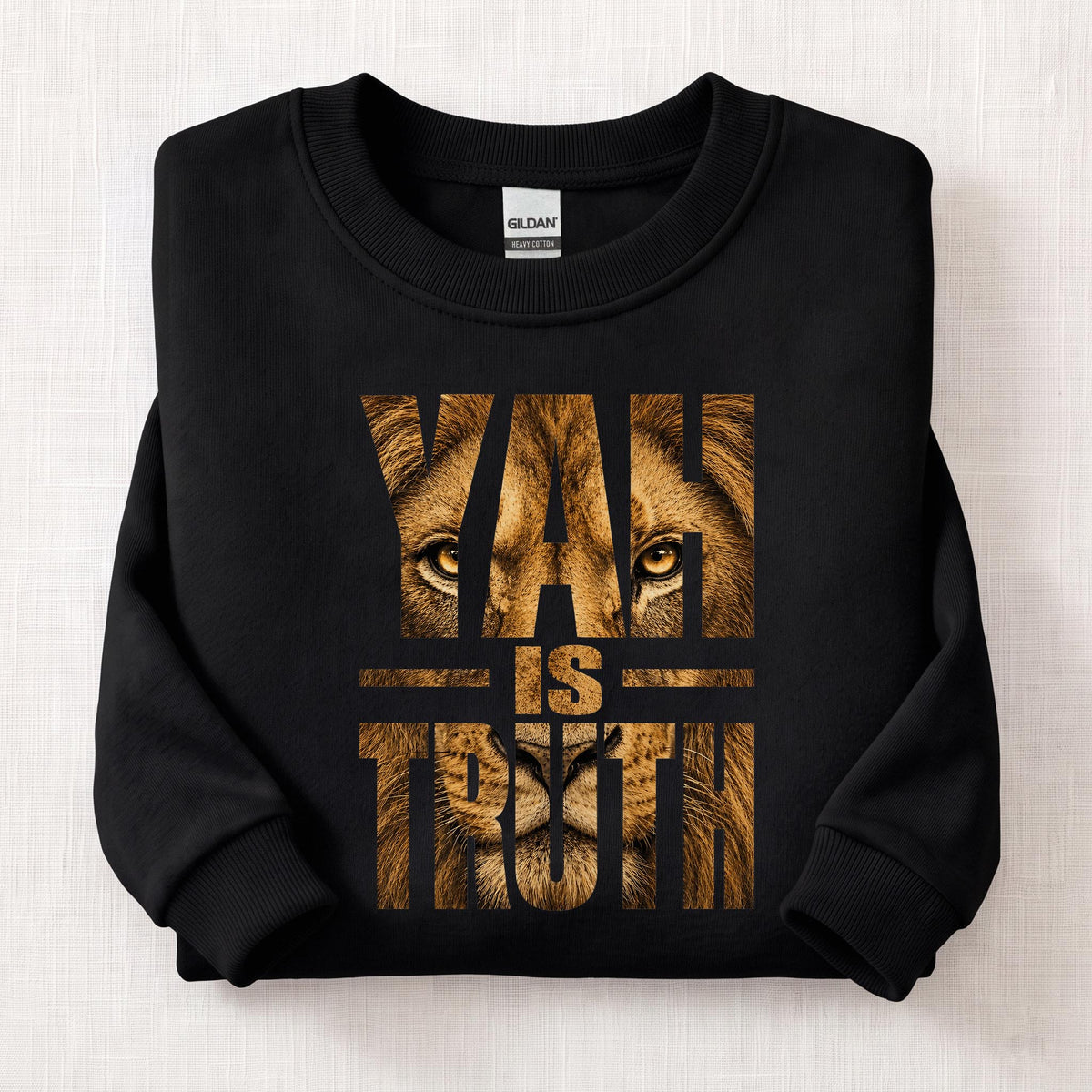 Yah Is Truth Sweatshirt — Black
