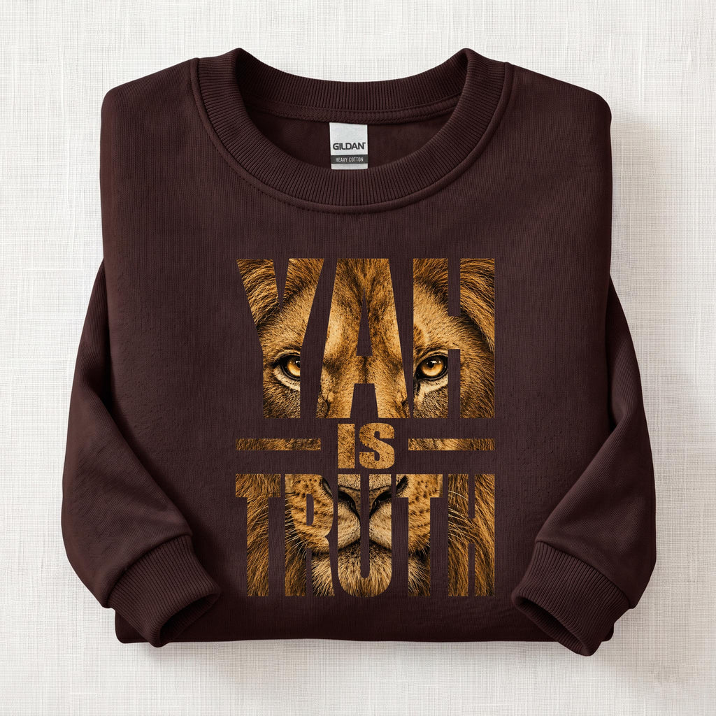 Yah Is Truth Sweatshirt — Dark Chocolate