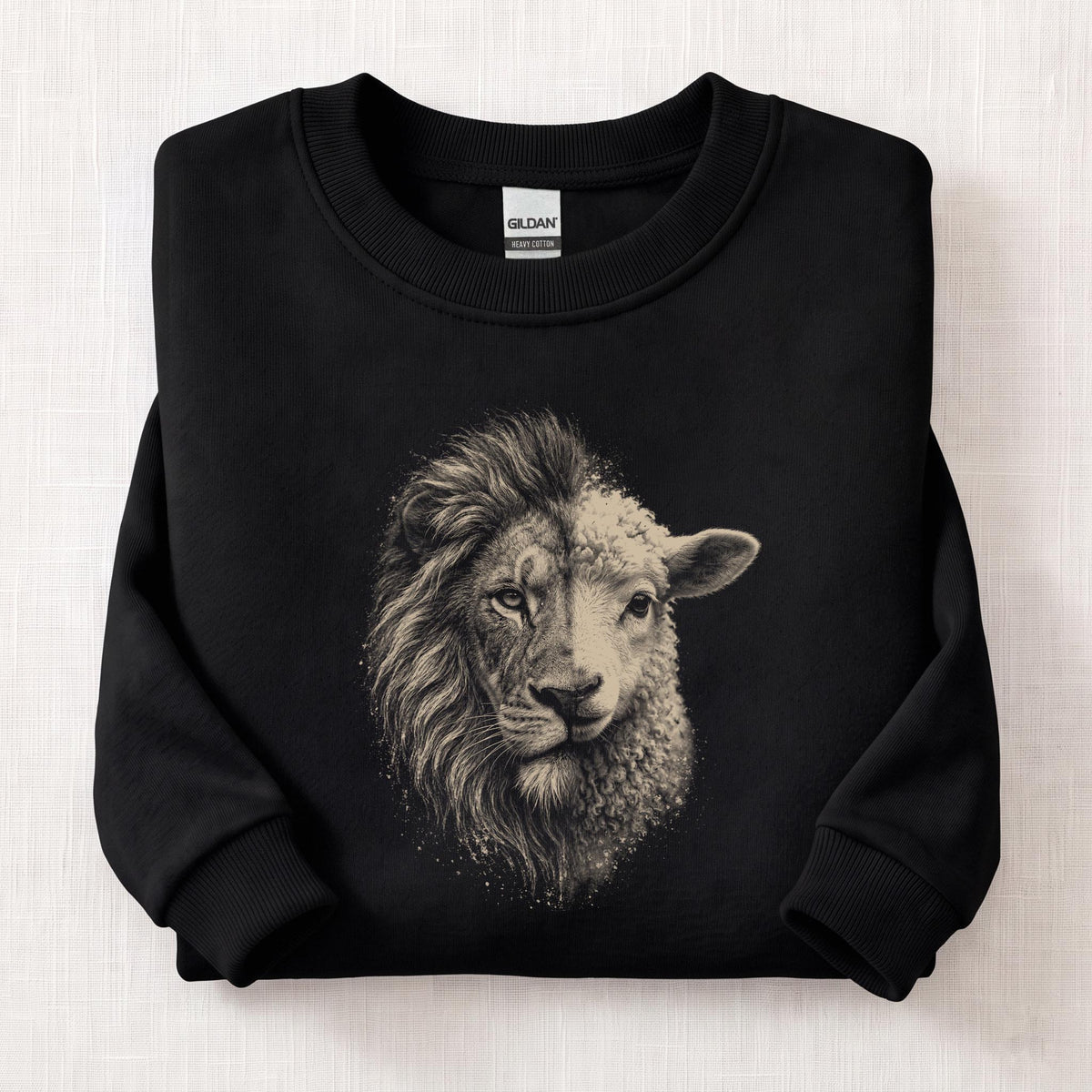 The Lion & The Lamb Sweatshirt — Black