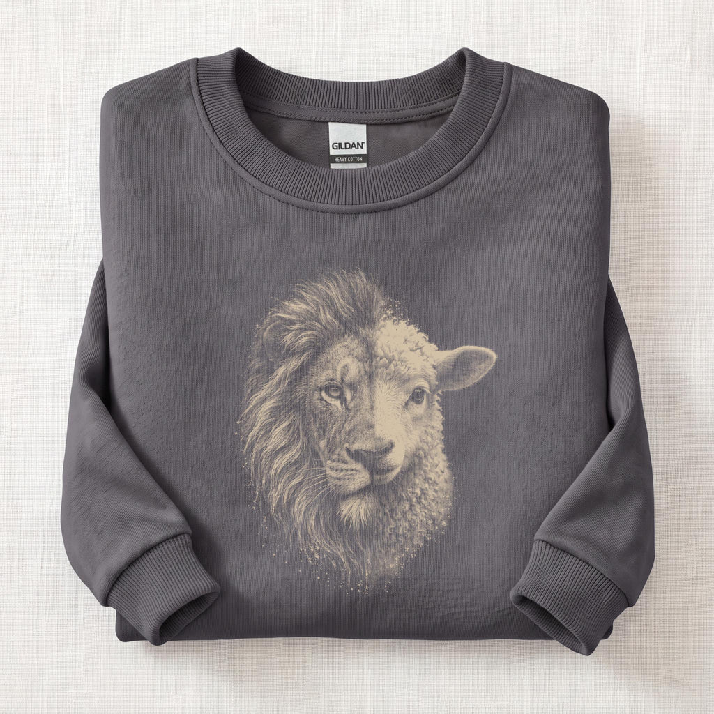 The Lion & The Lamb Sweatshirt — Charcoal