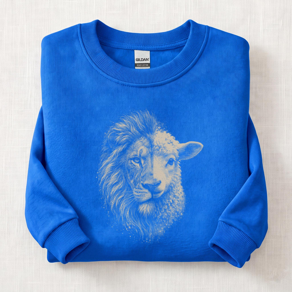 The Lion & The Lamb Sweatshirt — Royal
