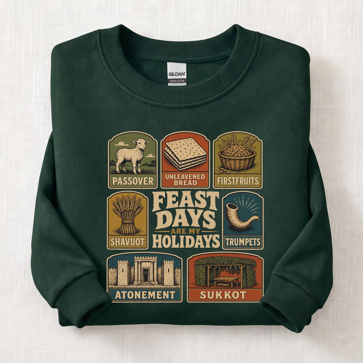 Appointed Feast Days Sweatshirt — Forest Green