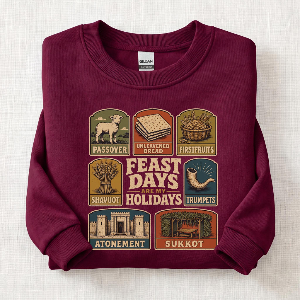 Appointed Feast Days Sweatshirt — Maroon