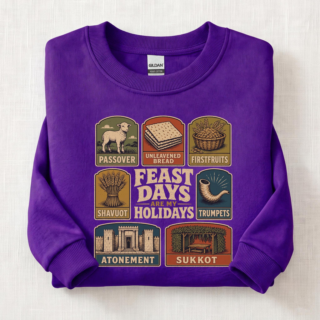 Appointed Feast Days Sweatshirt — Purple
