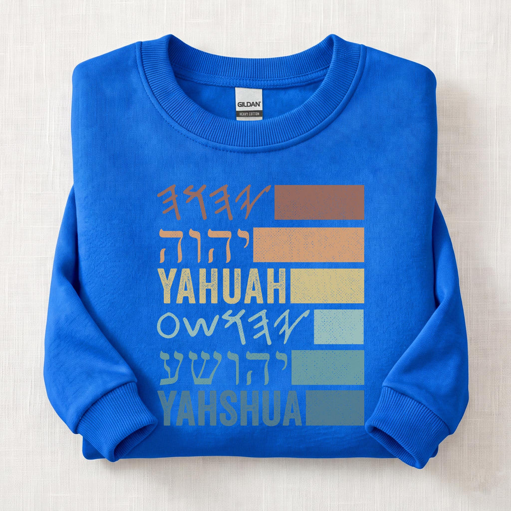 Yahuah Yahshua Names In Paleo Sweatshirt — Royal