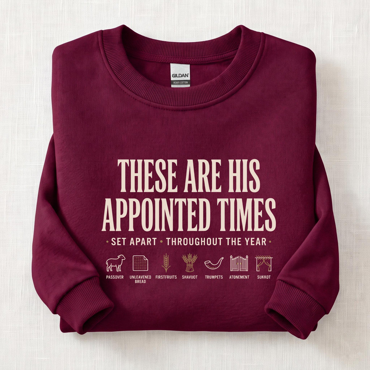 Appointed Times Sweatshirt — Maroon