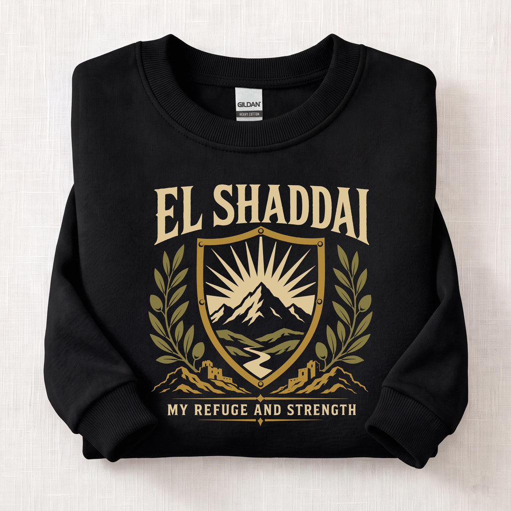 El Shaddai My Strength Sweatshirt — Black