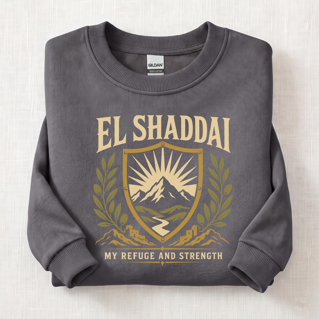 El Shaddai My Strength Sweatshirt — Charcoal