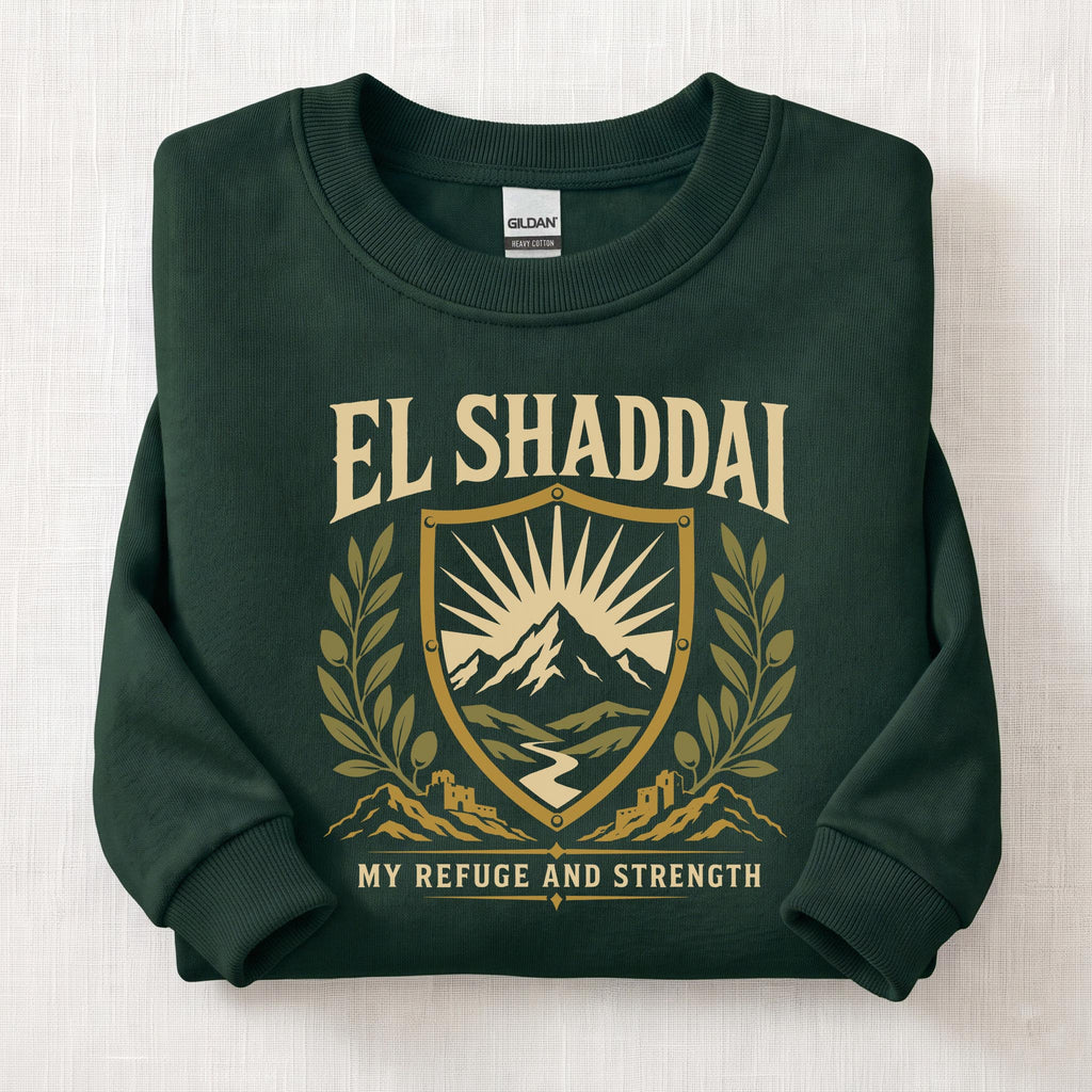 El Shaddai My Strength Sweatshirt — Forest Green