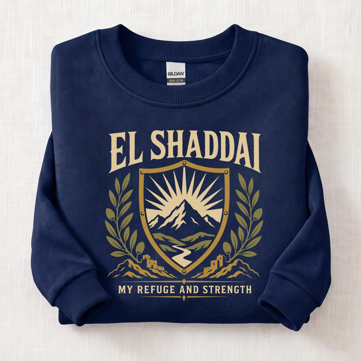 El Shaddai My Strength Sweatshirt — Navy
