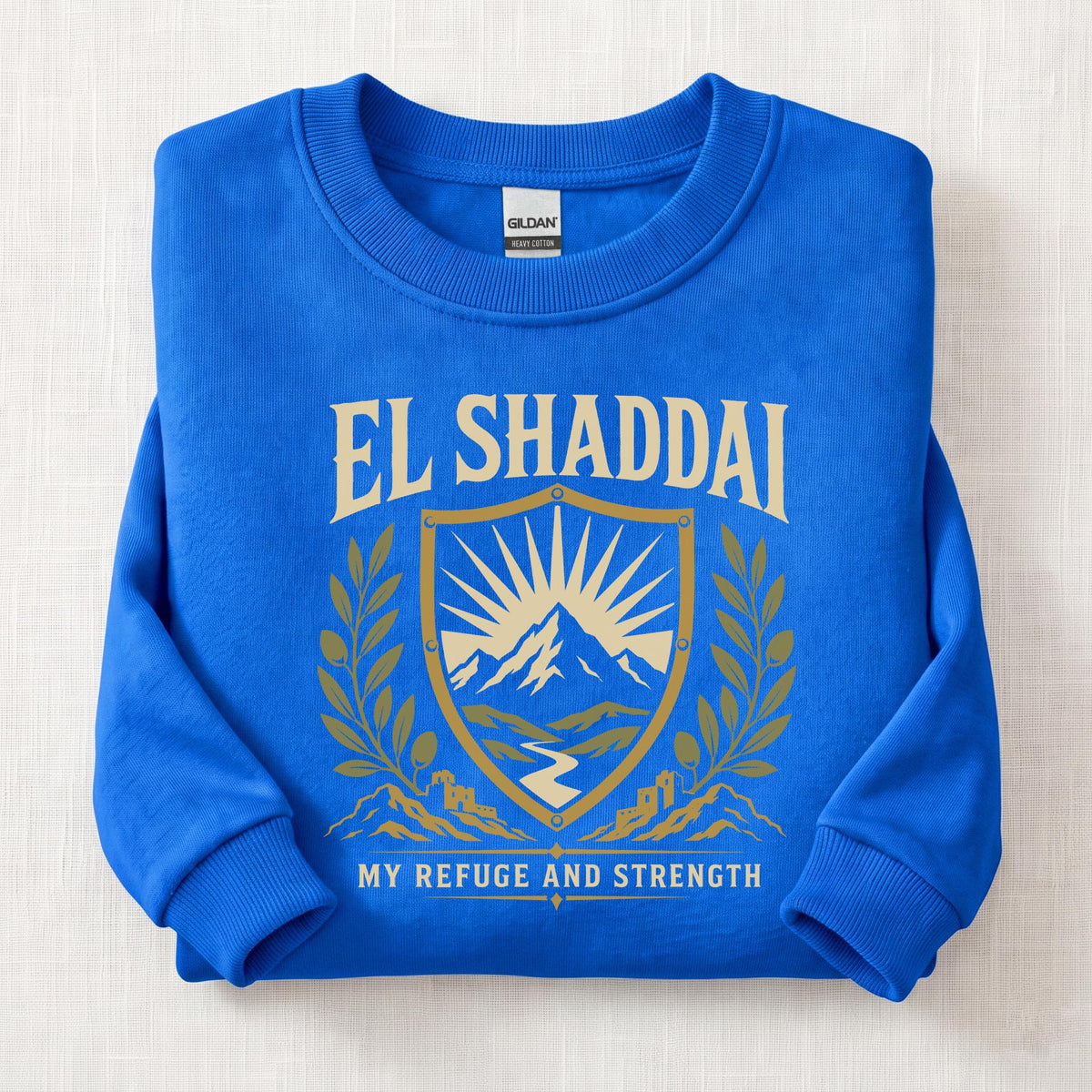 El Shaddai My Strength Sweatshirt — Royal