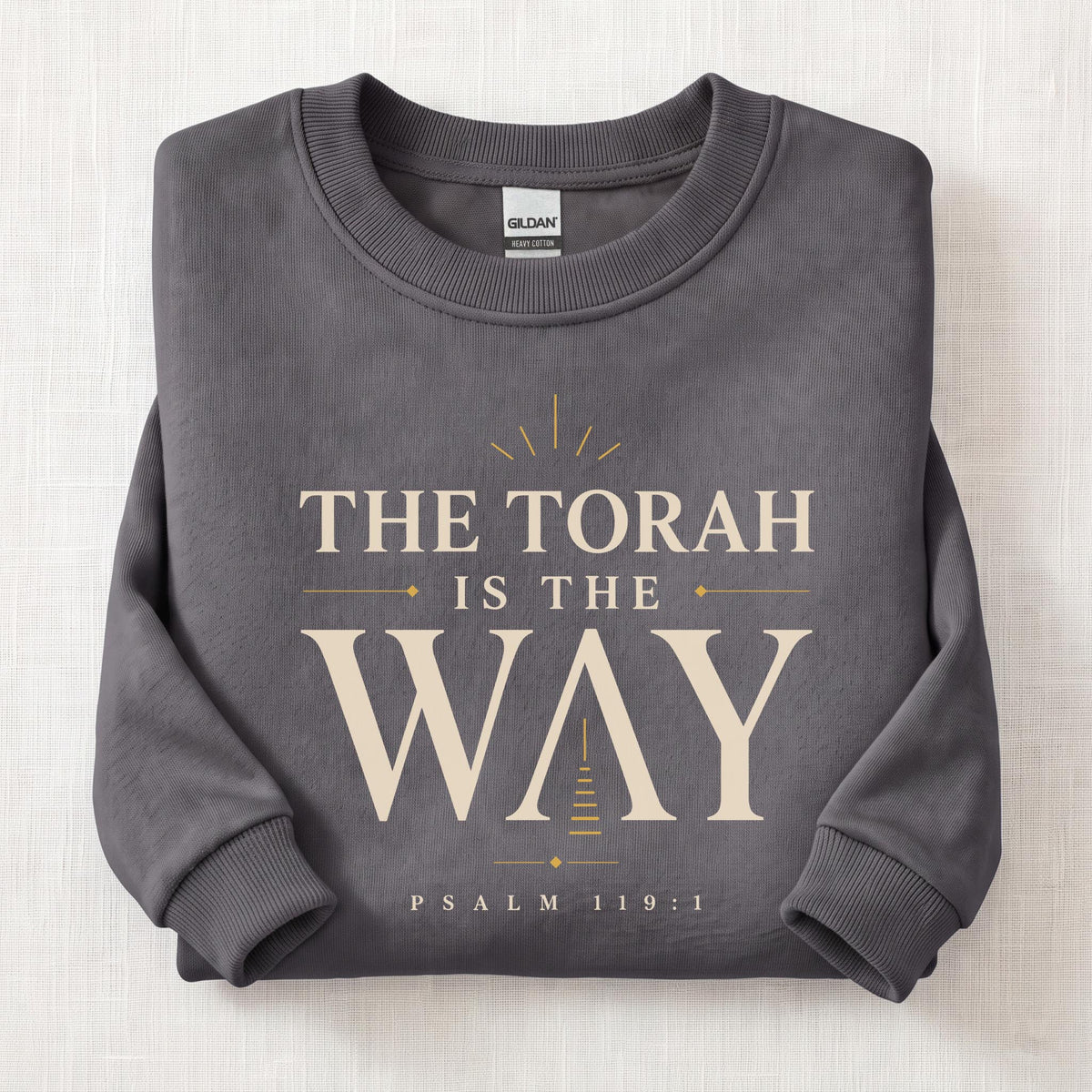 The Torah Is The Way Sweatshirt — Charcoal