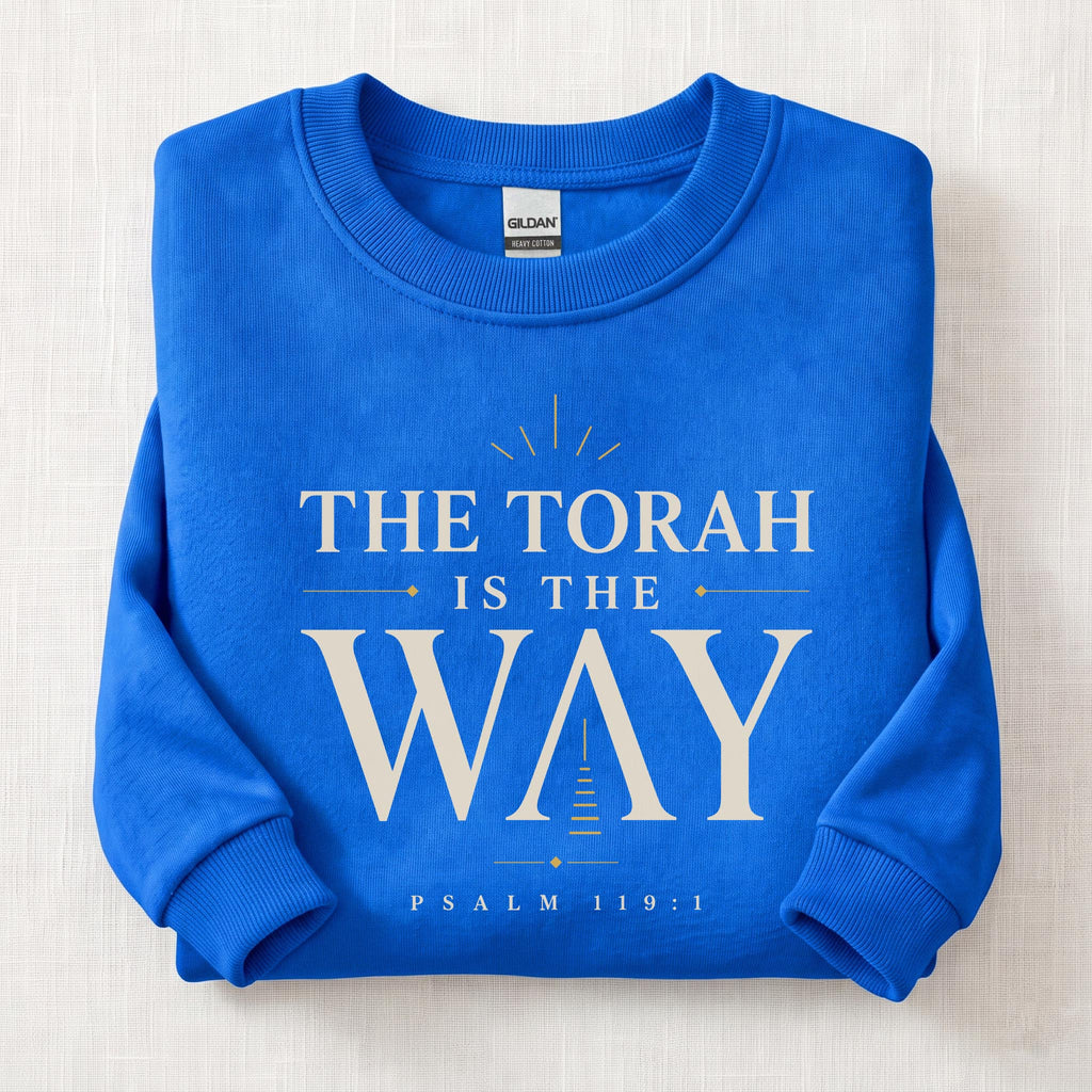 The Torah Is The Way Sweatshirt — Royal