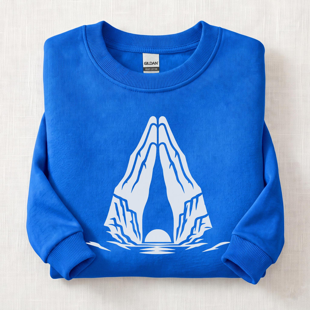 Canyon Prayer Hands Sweatshirt — Royal
