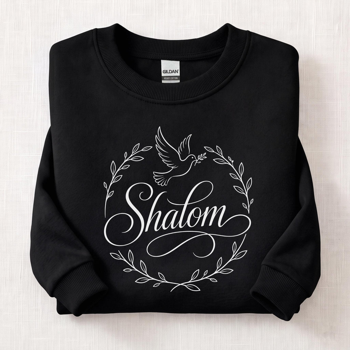 Shalom Peece Sweatshirt — Black