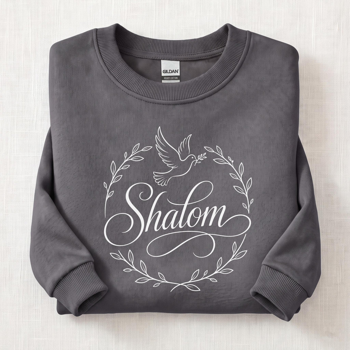 Shalom Peece Sweatshirt — Charcoal