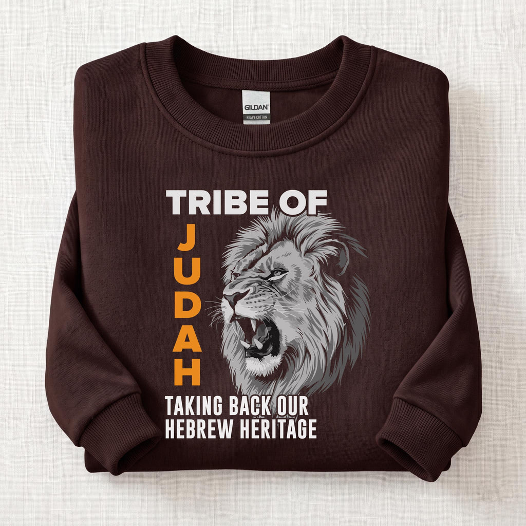 Tribe Of Judah Sweatshirt — Dark Chocolate