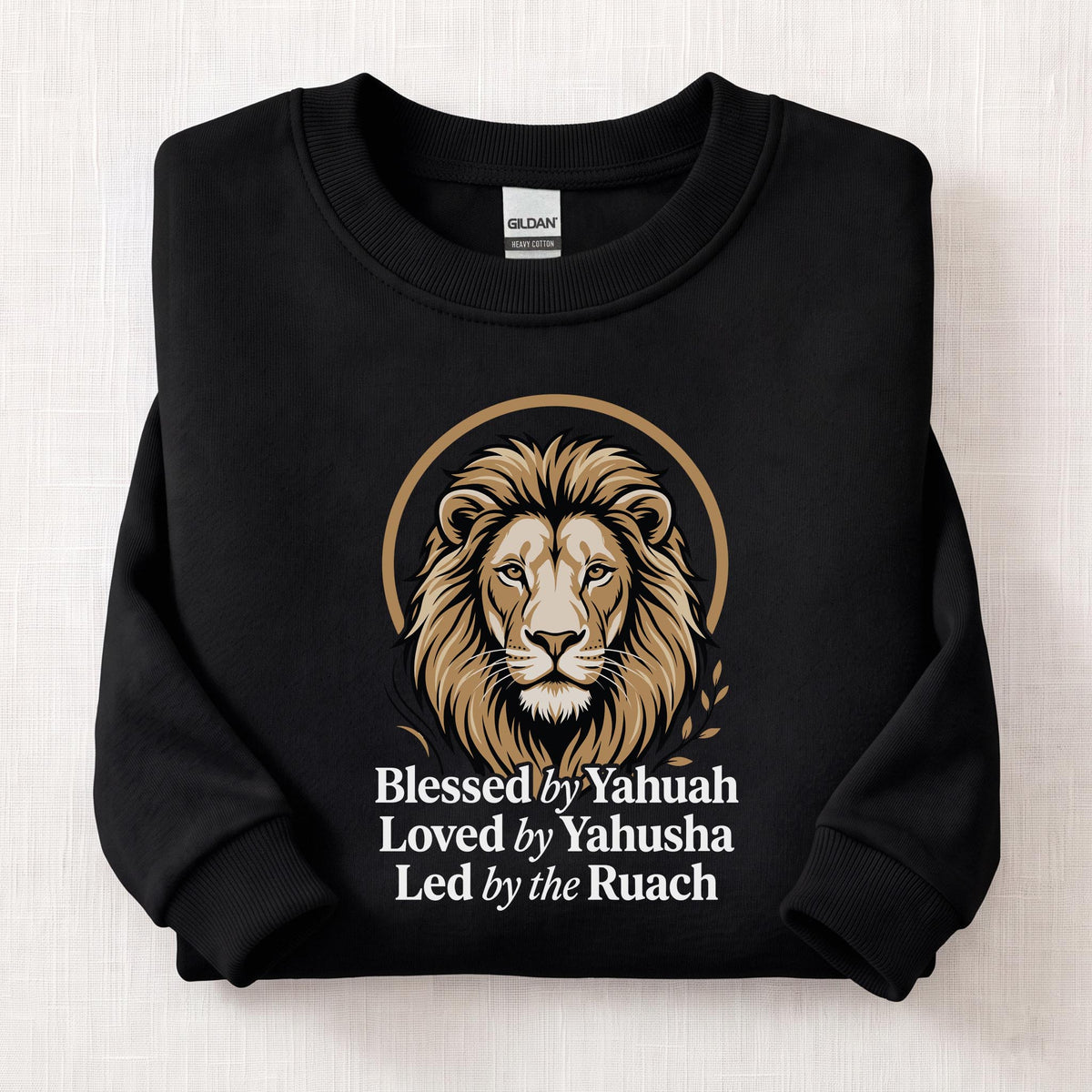 Blessed By Yahuah Sweatshirt — Black