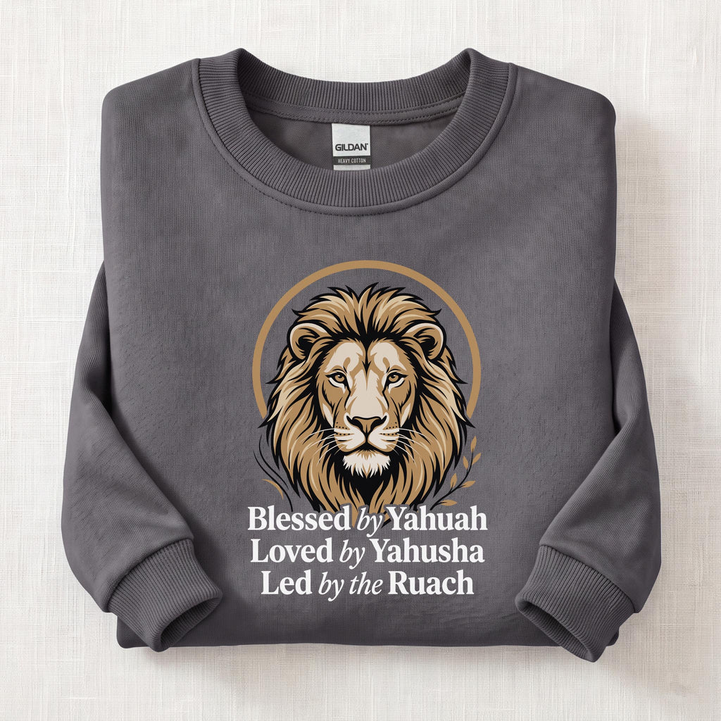 Blessed By Yahuah Sweatshirt — Charcoal