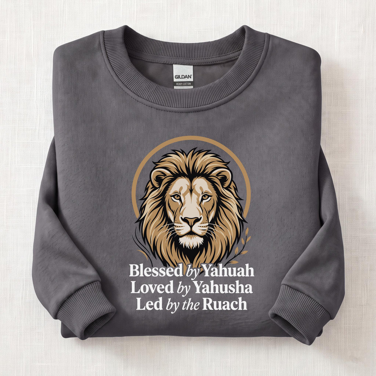 Blessed By Yahuah Sweatshirt — Charcoal