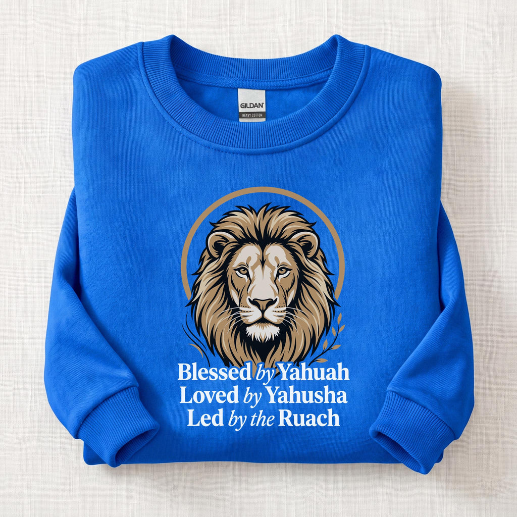 Blessed By Yahuah Sweatshirt — Royal