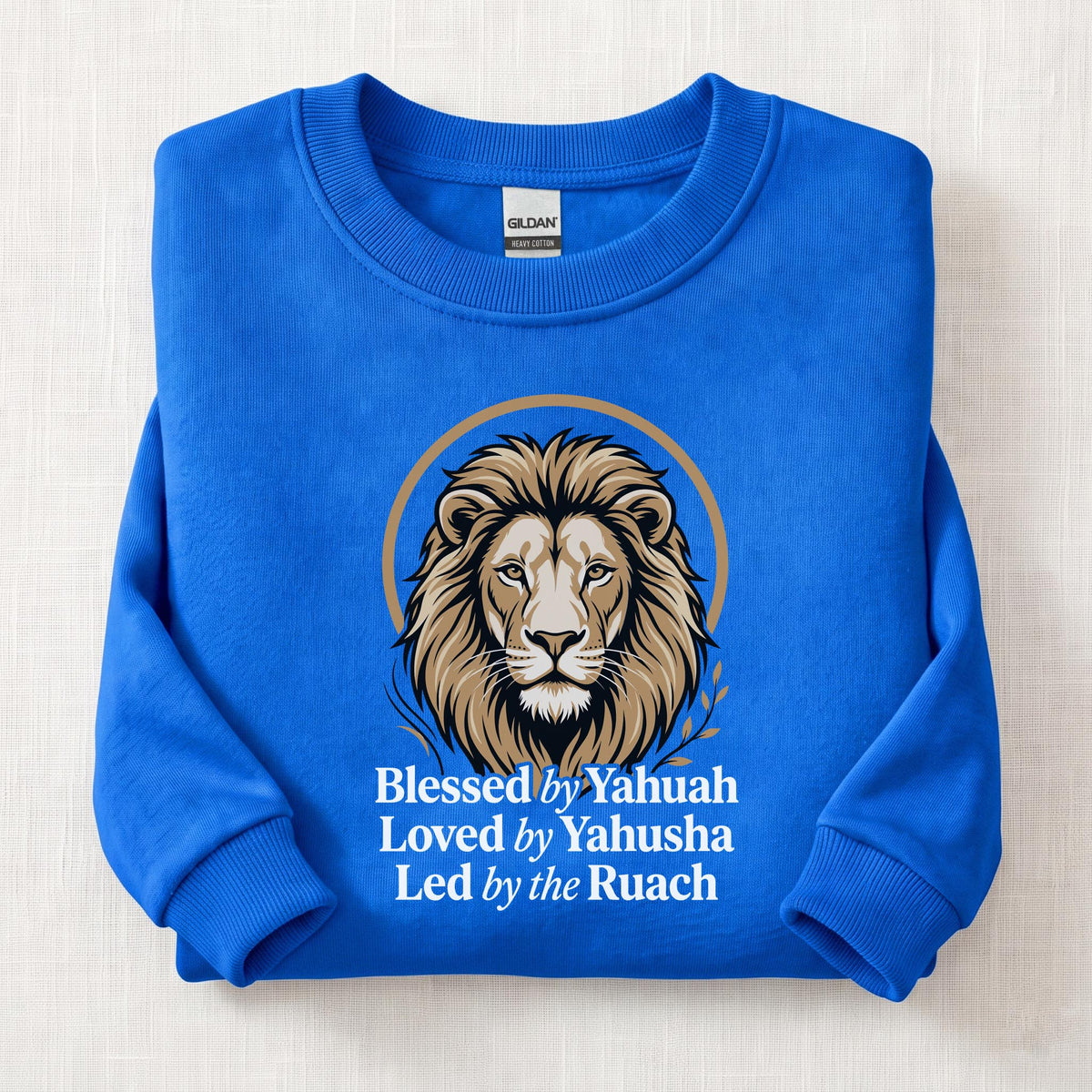 Blessed By Yahuah Sweatshirt — Royal