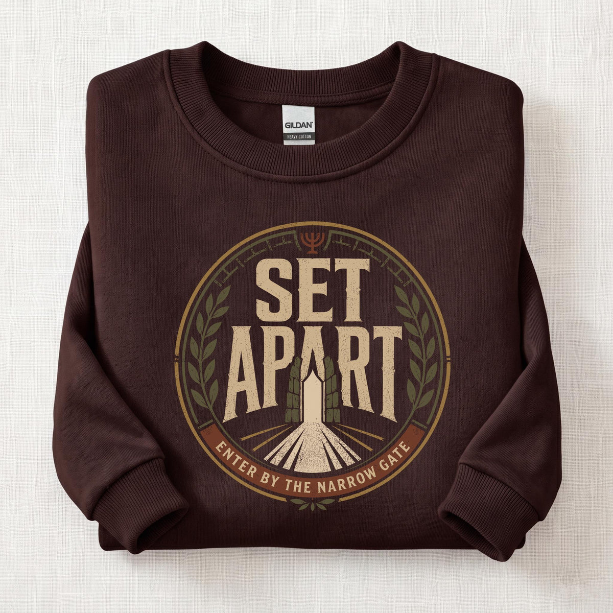 Set Apart Narrow Gate Sweatshirt — Dark Chocolate