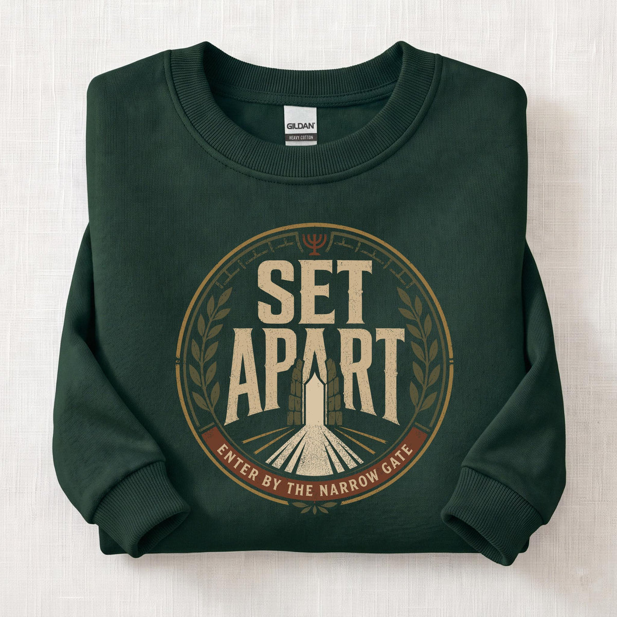 Set Apart Narrow Gate Sweatshirt — Forest Green