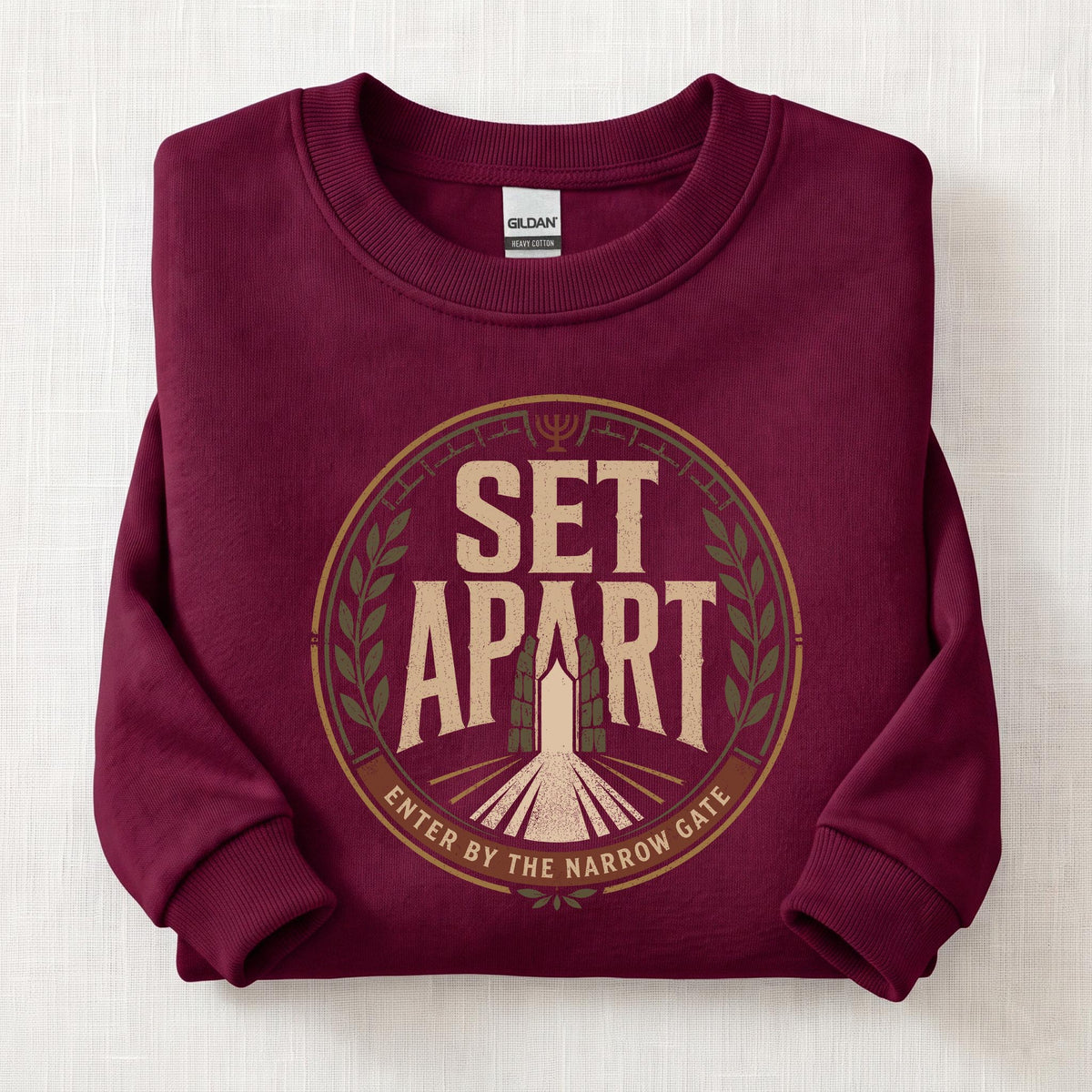 Set Apart Narrow Gate Sweatshirt — Maroon