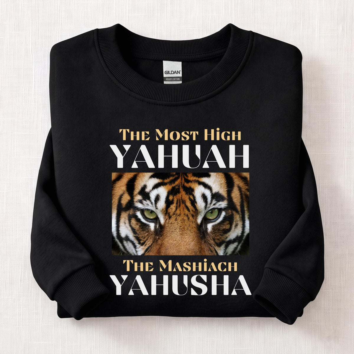 The Most High Yahuah Lion  Sweatshirt — Black