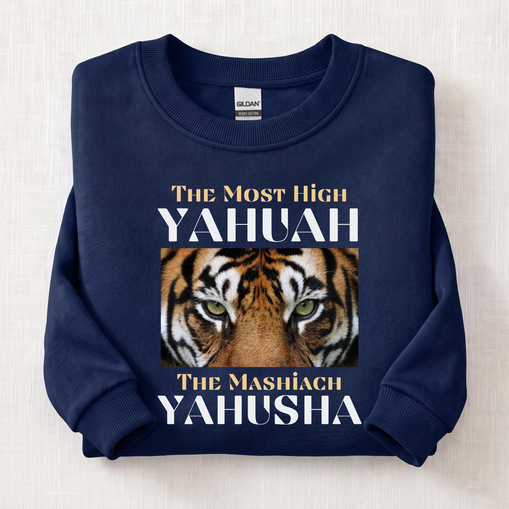 The Most High Yahuah Lion  Sweatshirt — Navy