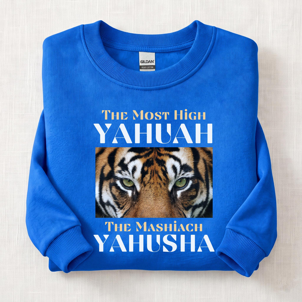 The Most High Yahuah Lion  Sweatshirt — Royal