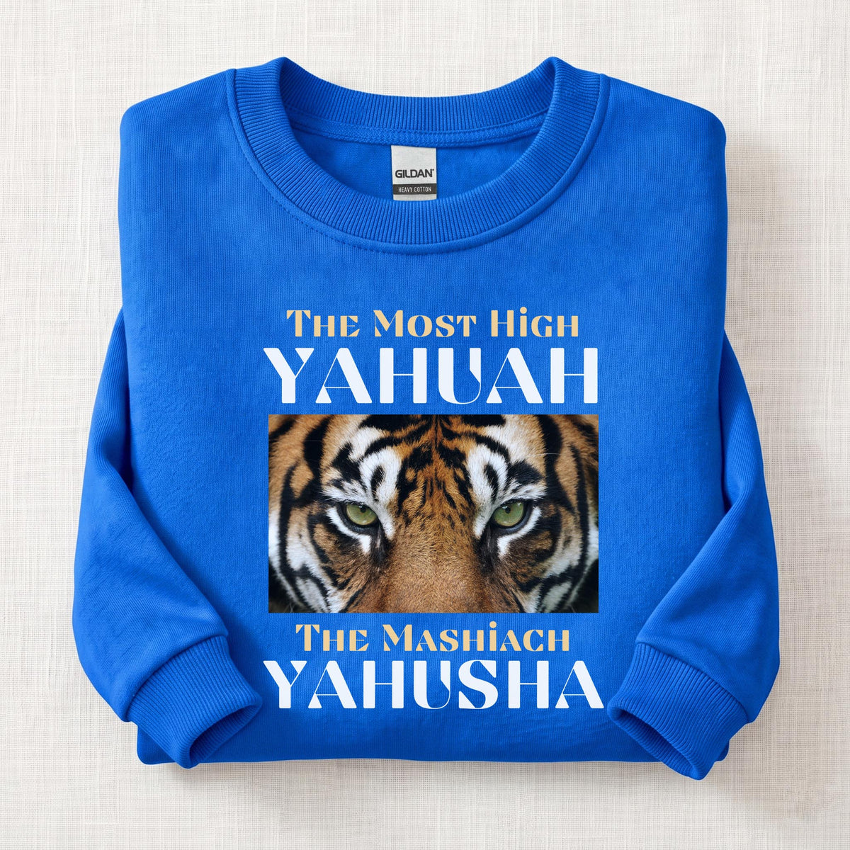 The Most High Yahuah Lion  Sweatshirt — Royal