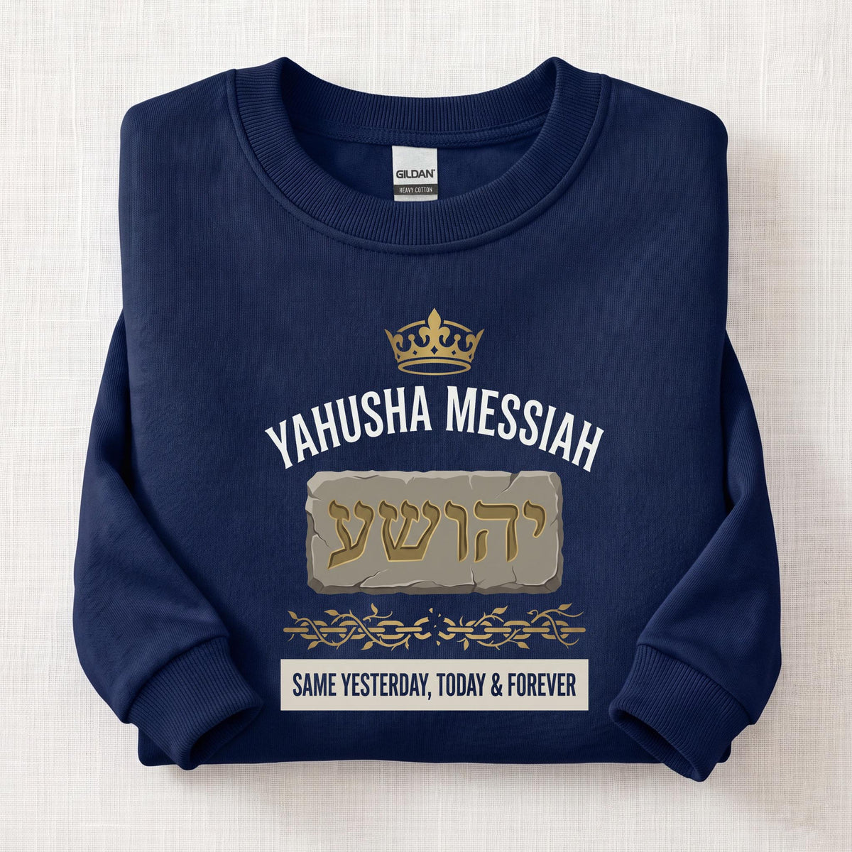 Same Yesterday, Today & Forever Sweatshirt — Navy