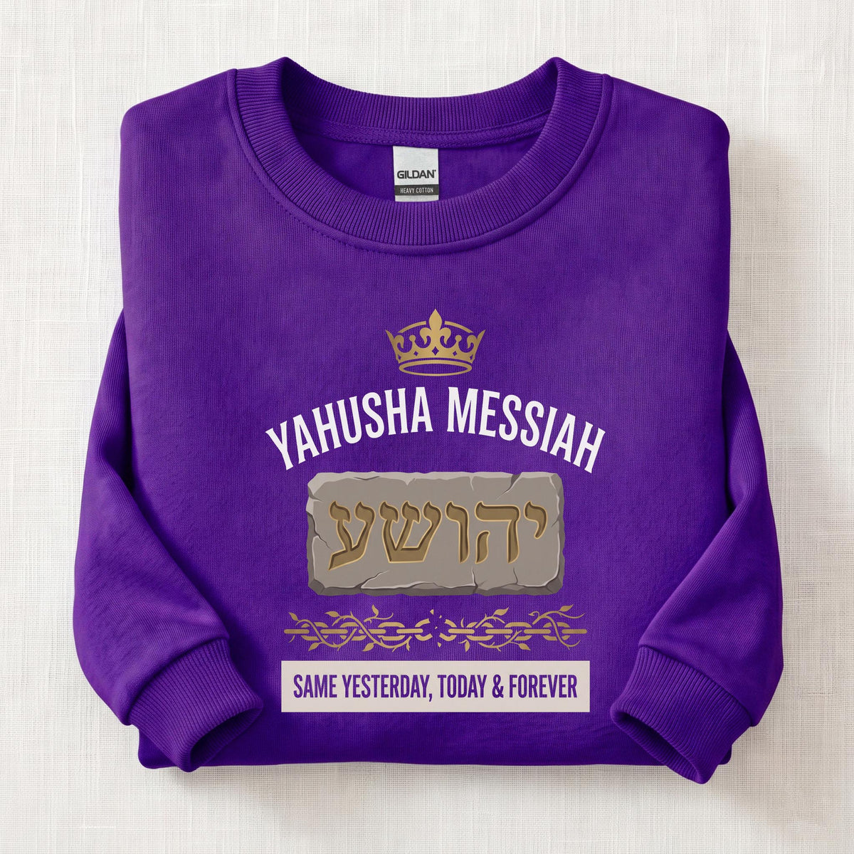Same Yesterday, Today & Forever Sweatshirt — Purple