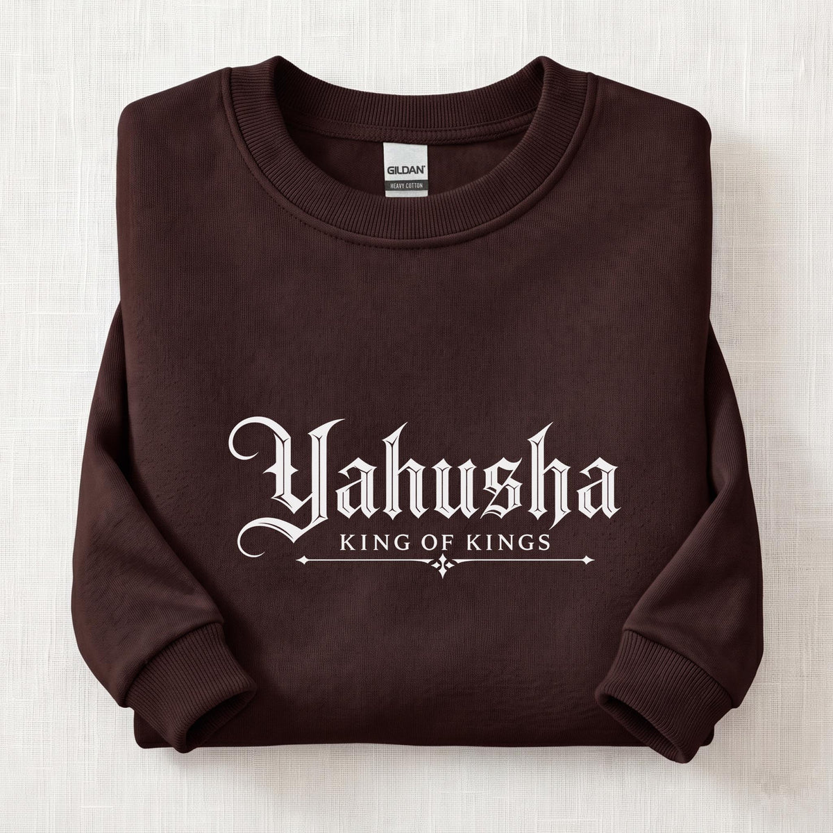 Yahusha Sweatshirt — Dark Chocolate