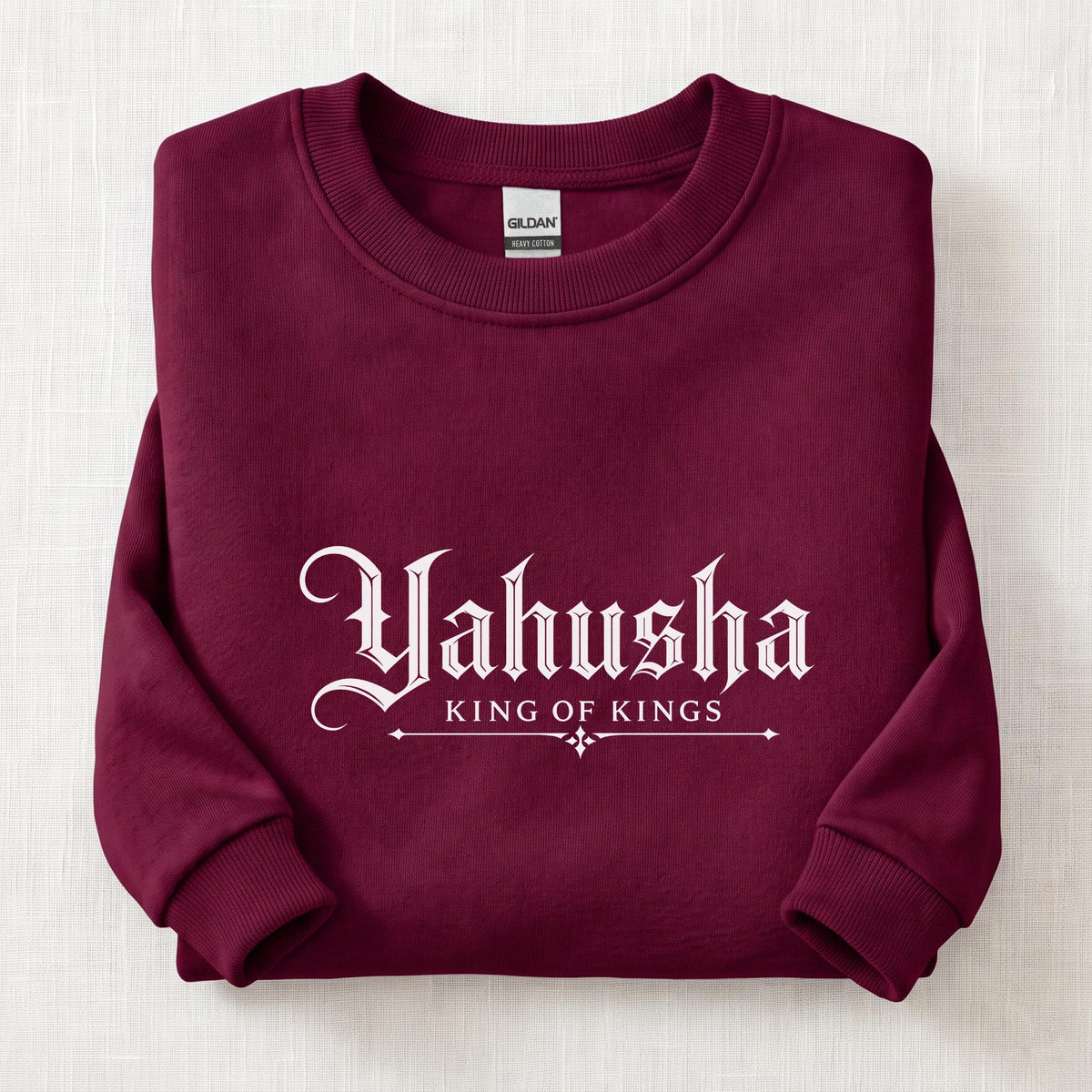 Yahusha Sweatshirt — Maroon