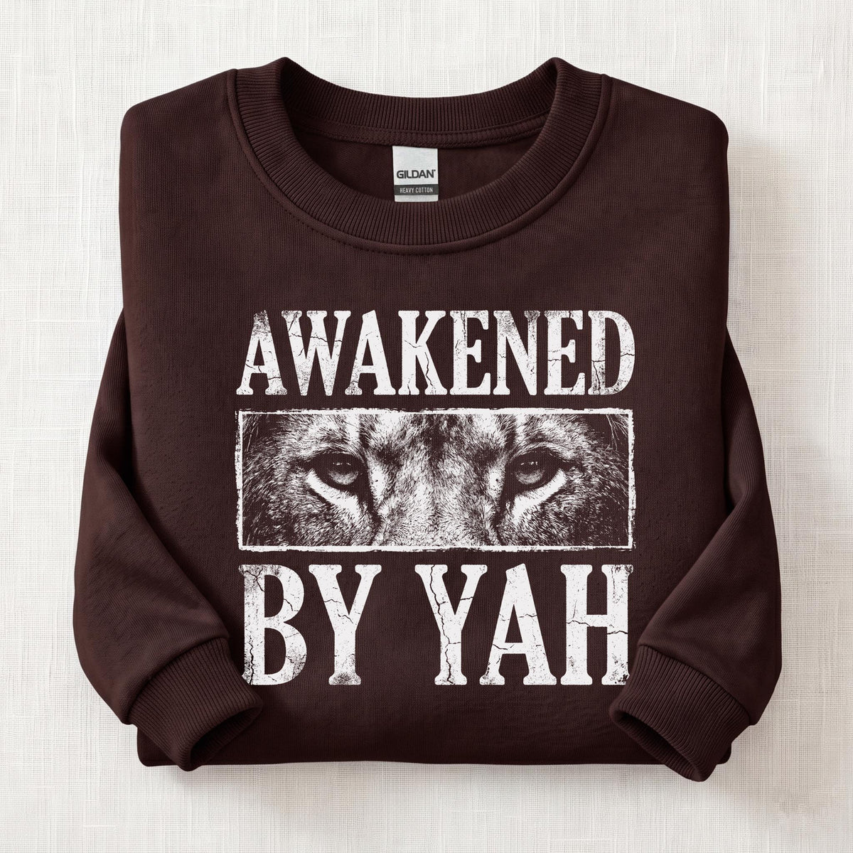Awakened By Yah Sweatshirt — Dark Chocolate