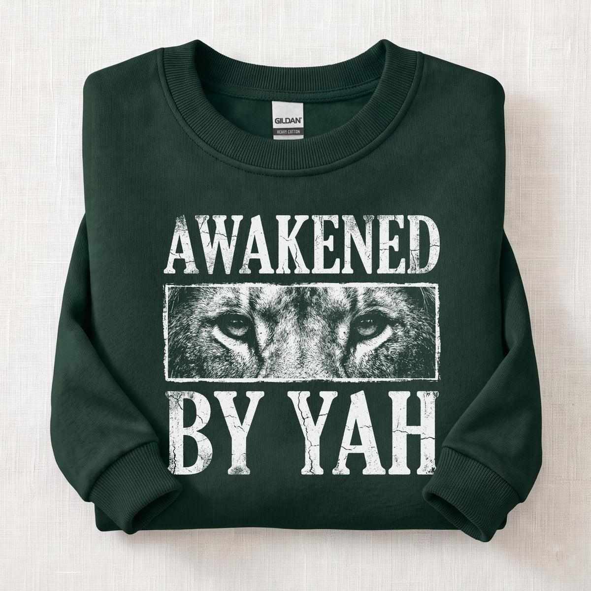 Awakened By Yah Sweatshirt — Forest Green