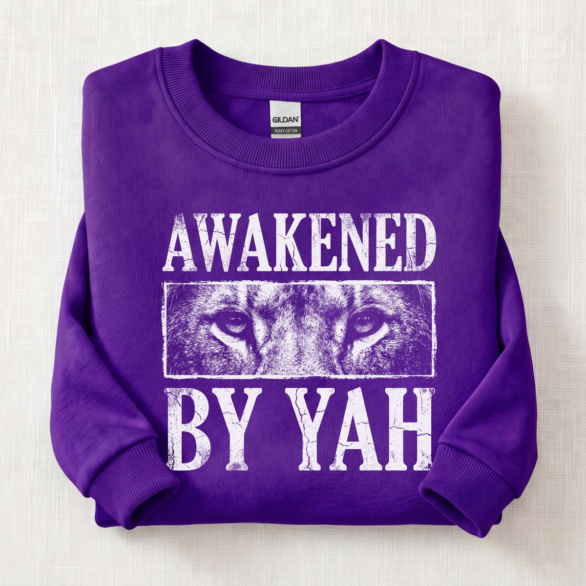 Awakened By Yah Sweatshirt — Purple