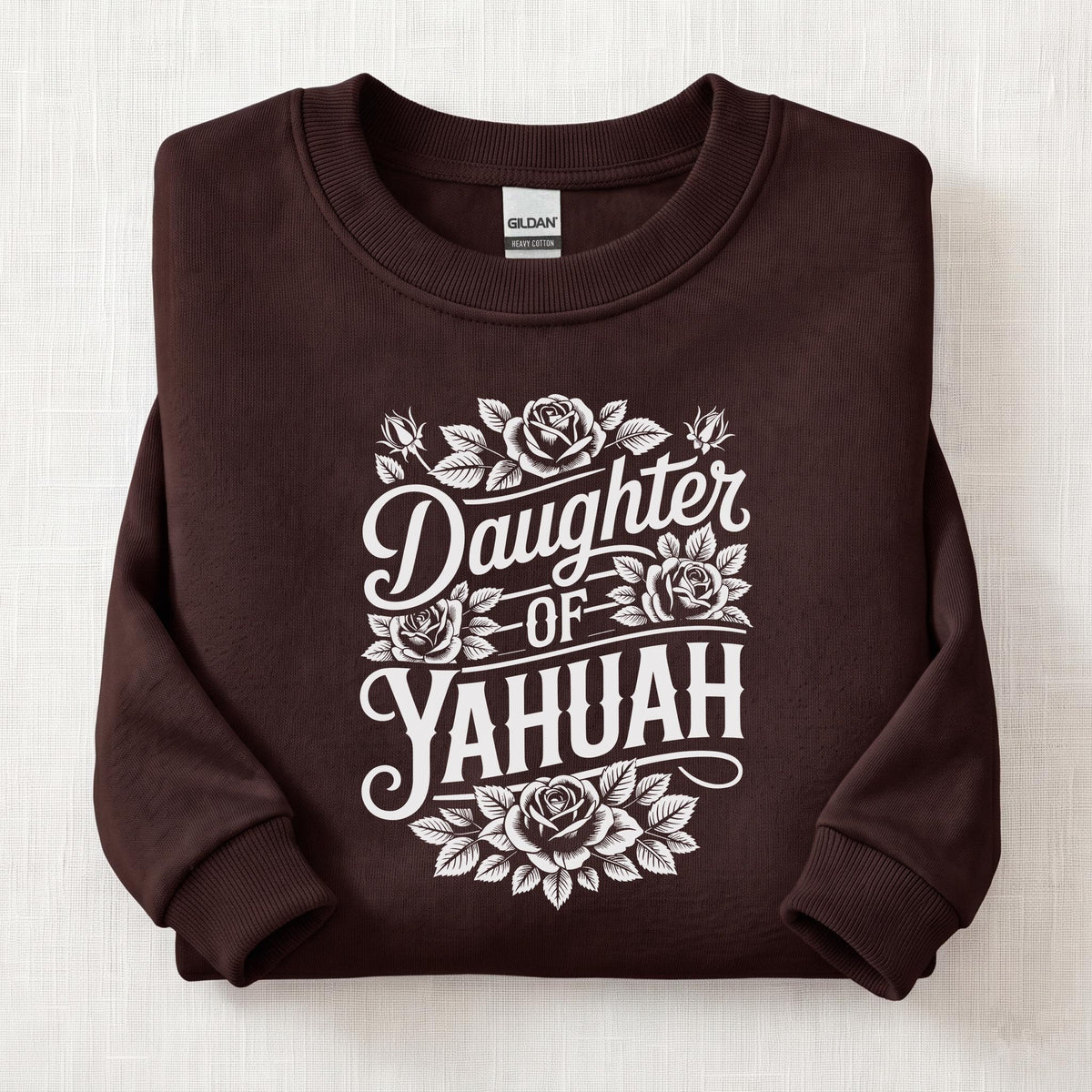 Daughter Of Yahuah Sweatshirt — Dark Chocolate
