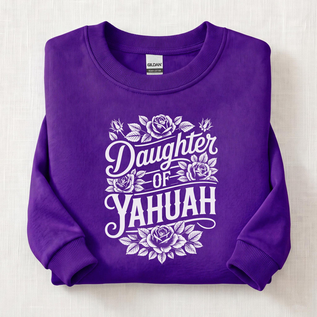 Daughter Of Yahuah Sweatshirt — Purple