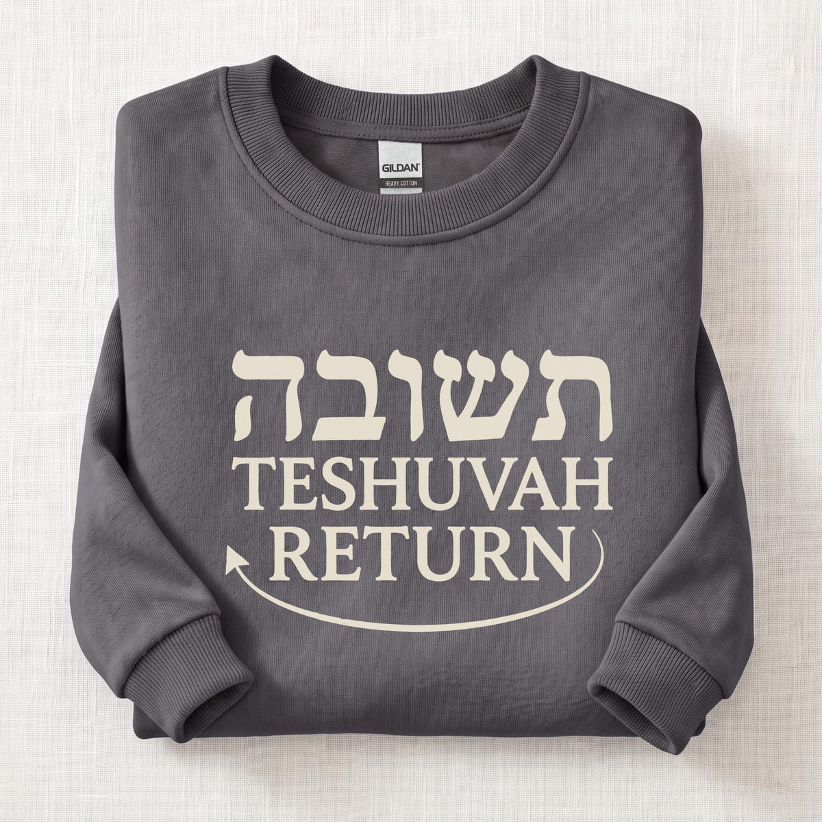 Teshuvah Return Sweatshirt — Charcoal