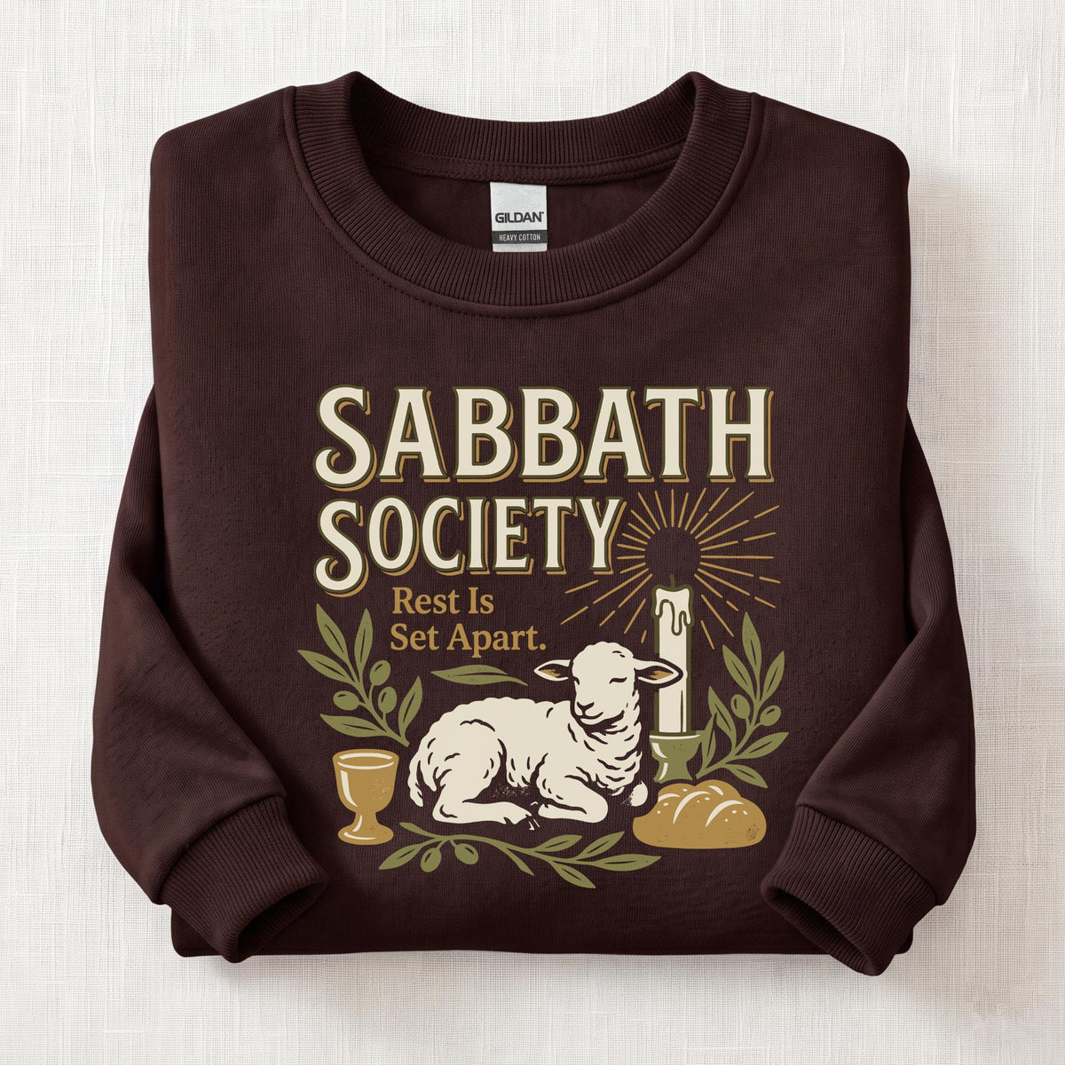 Sabbath Society Sweatshirt — Dark Chocolate