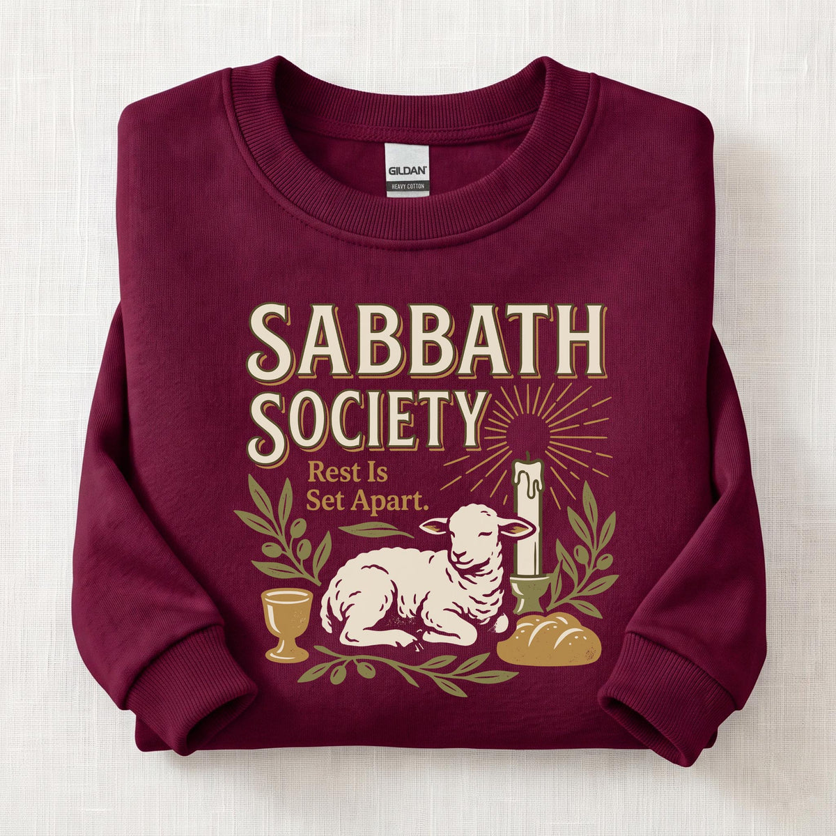 Sabbath Society Sweatshirt — Maroon