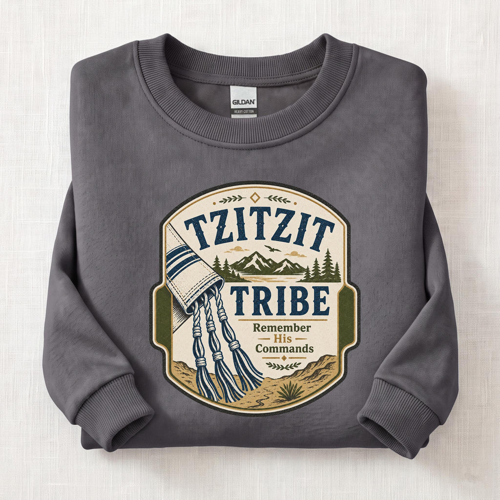 Tzitzit Tribe Sweatshirt — Charcoal