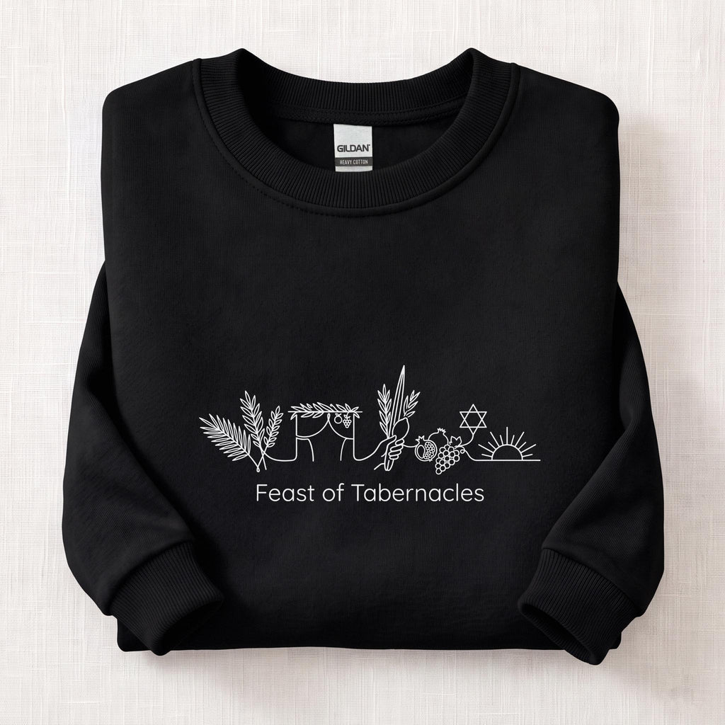 Sukkot Gathering Sweatshirt — Black