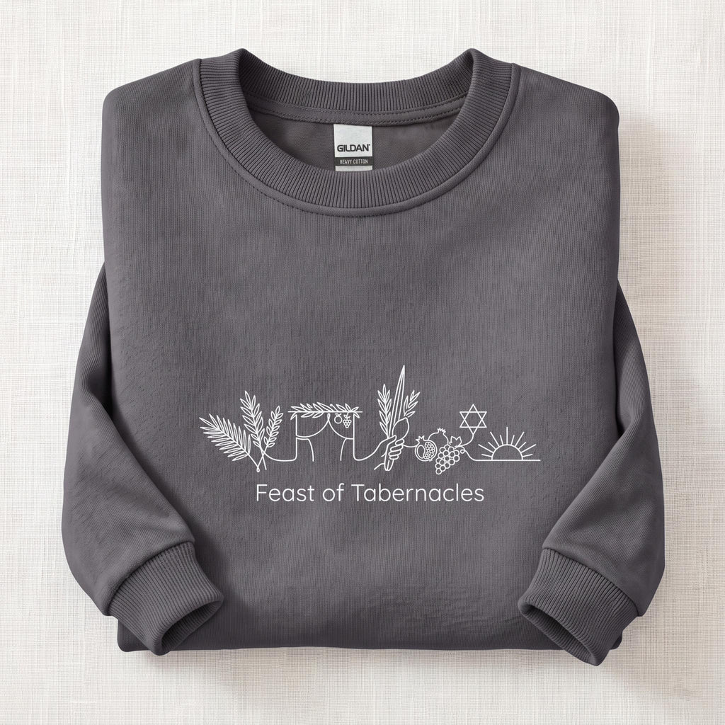 Sukkot Gathering Sweatshirt — Charcoal