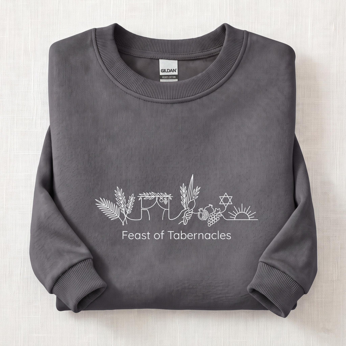 Sukkot Gathering Sweatshirt — Charcoal