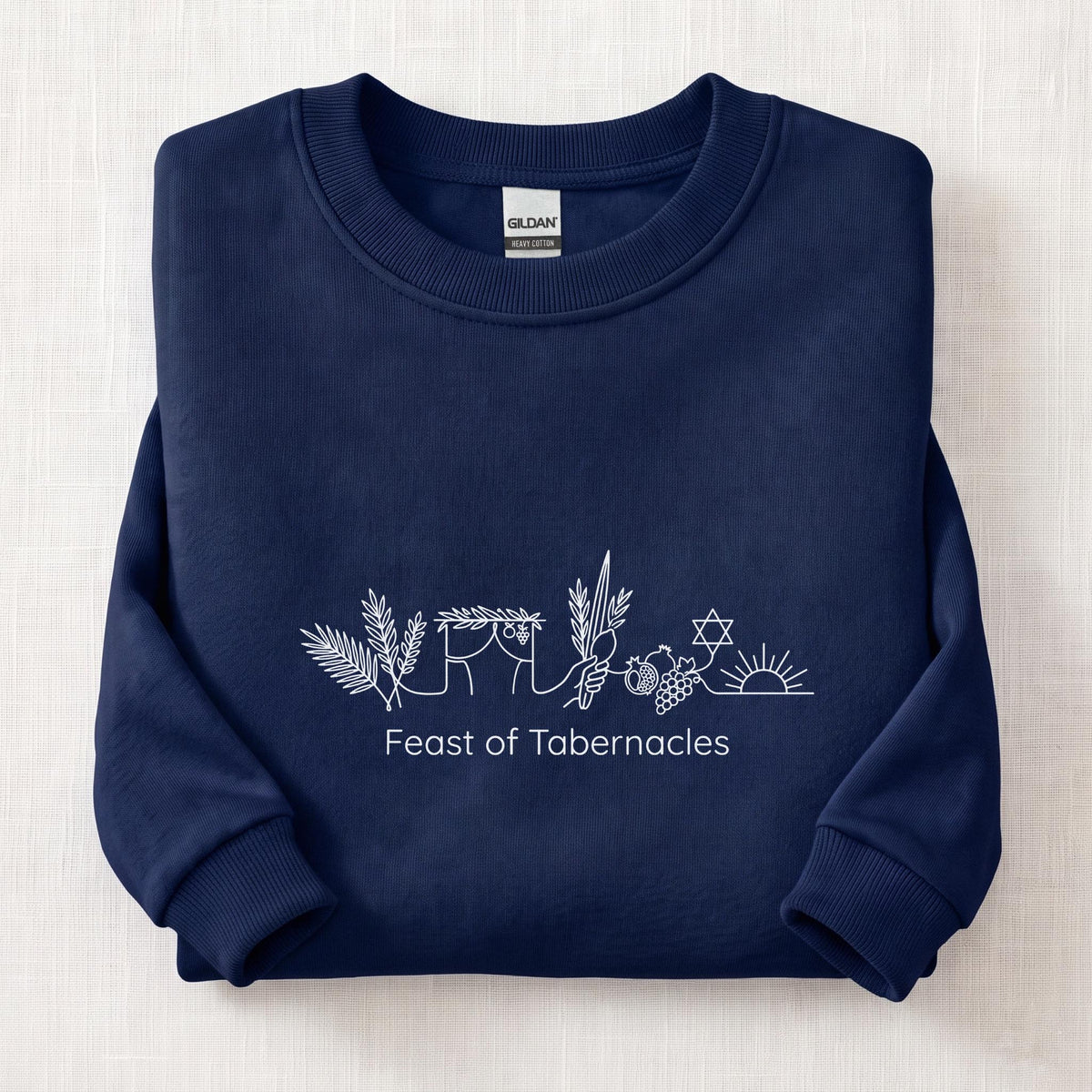 Sukkot Gathering Sweatshirt — Navy